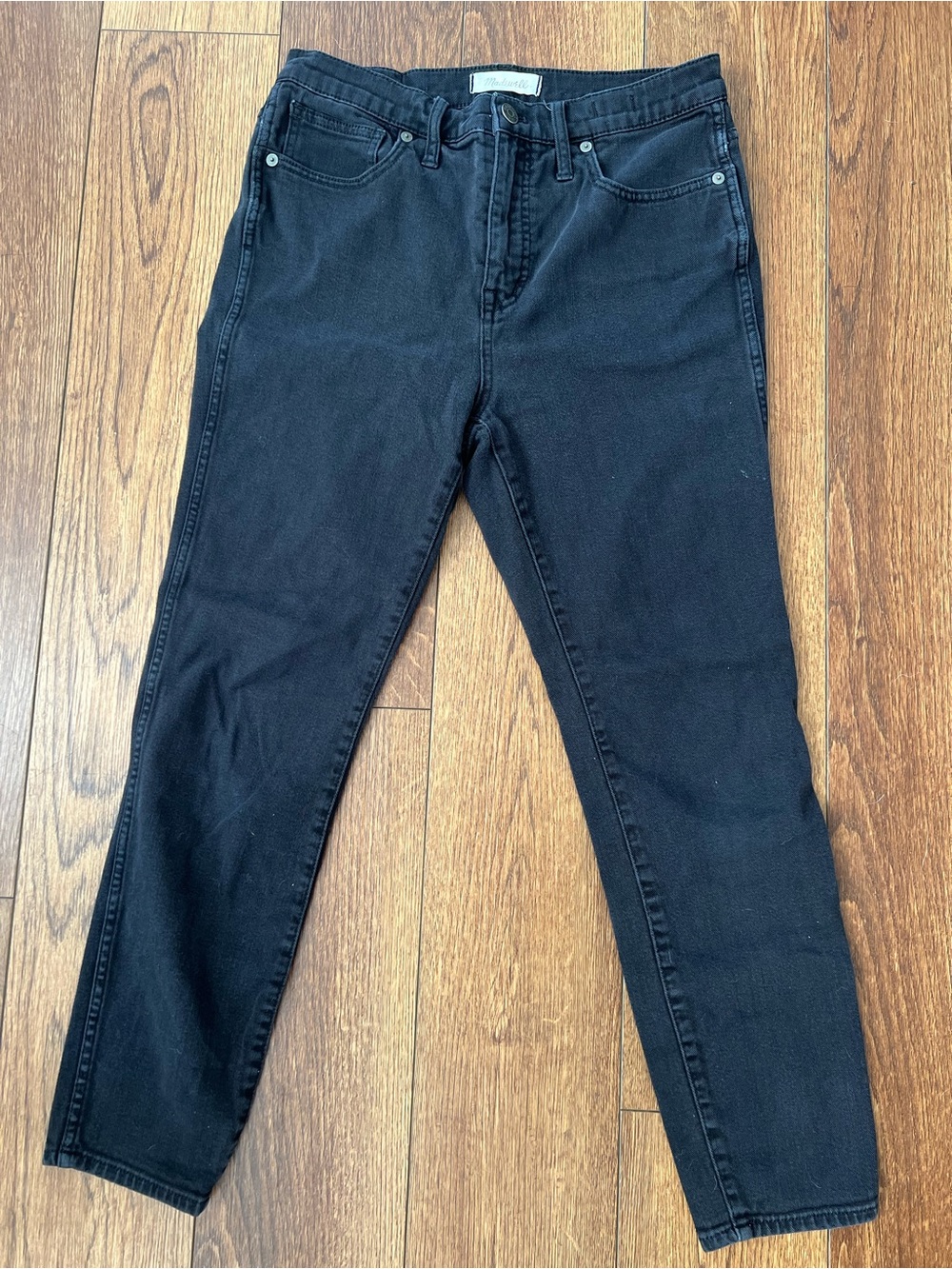 Madewell Black High-Rise Slim Jeans